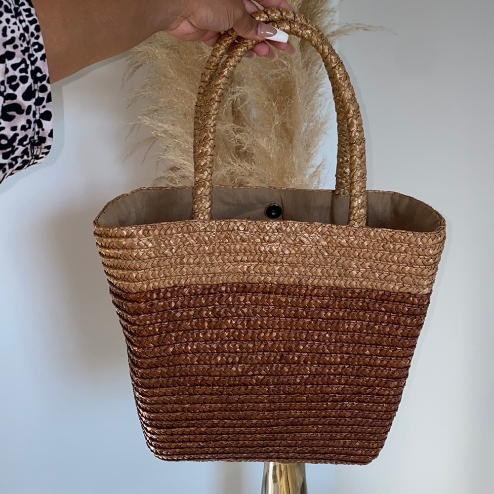🔥 Vacation Basket Weave Tote Bag 🔥